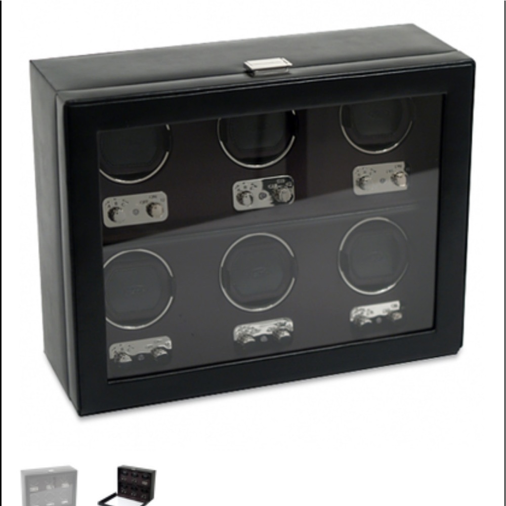 Wolf 6 piece watch winding box like new
